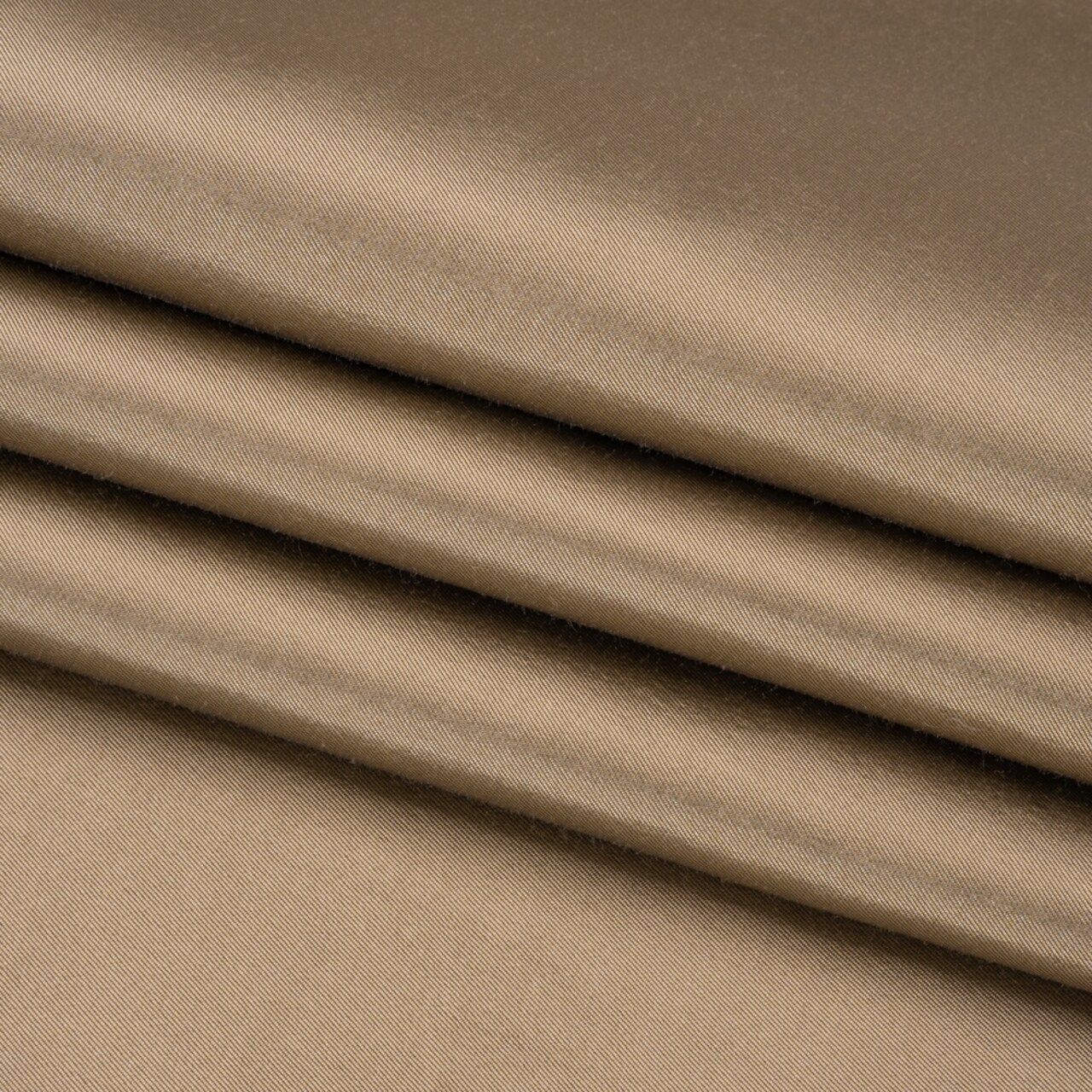 1 Yard Premium Silk Wool Twill Fabric in Taupe Cobblestone Brown Fabric